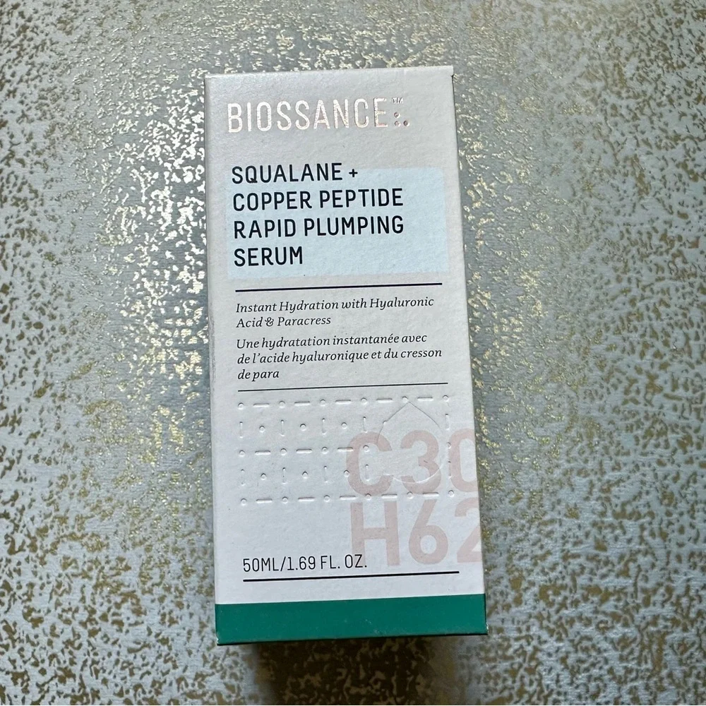 NEW, in box - Biossance Squalane + Copper Peptide Rapid Plumping Serum - Picture 4 of 8